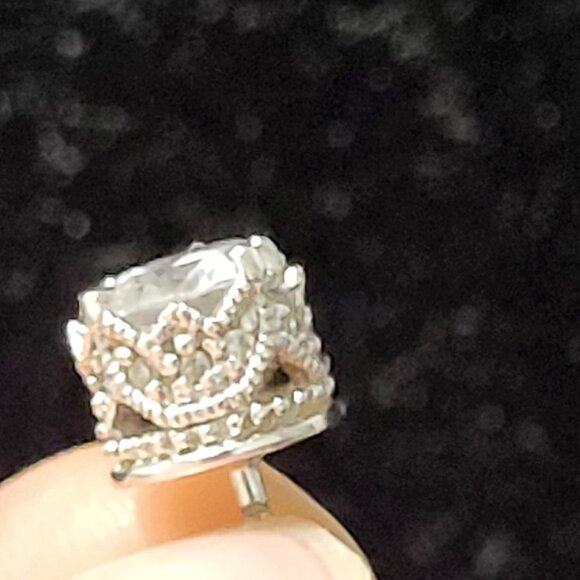 ✨ Victorian Silver 925 Earrings with Zircon – Unique Design ✨ - Picture 9 of 10